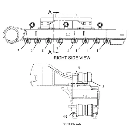 Cat 6015B Single Flange Roller 230-7162